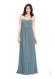 Aidan' Convertible Strapless Chiffon Gown