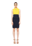 Bicolor Techno Cotton Dress