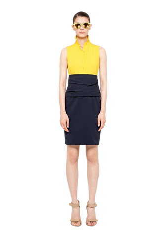 Bicolor Techno Cotton Dress