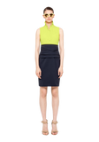 Bicolor Techno Cotton Dress