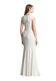 Black Halo 'Wren' Crepe Peplum Gown