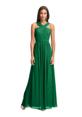 Crisscross Chiffon Gown (Nordstrom Exclusive)