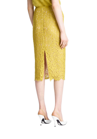 Floral Lace Pencil Skirt