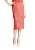 Floral Lace Pencil Skirt