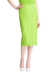 Floral Lace Pencil Skirt